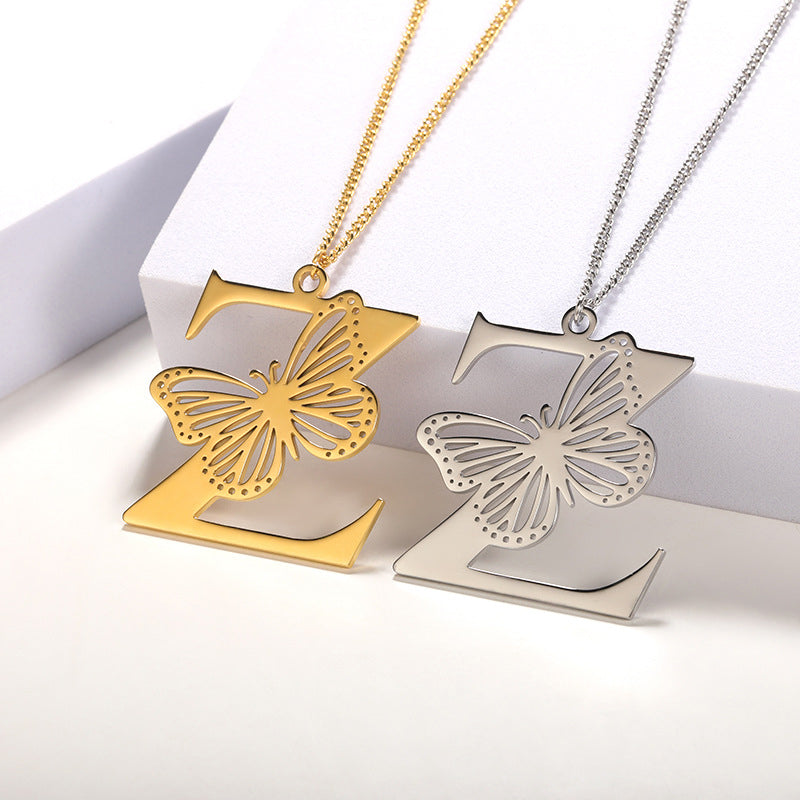 Butterfly Alphabet Pendant