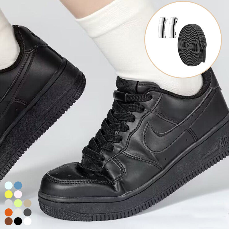 Lazy people's no-tie shoelaces