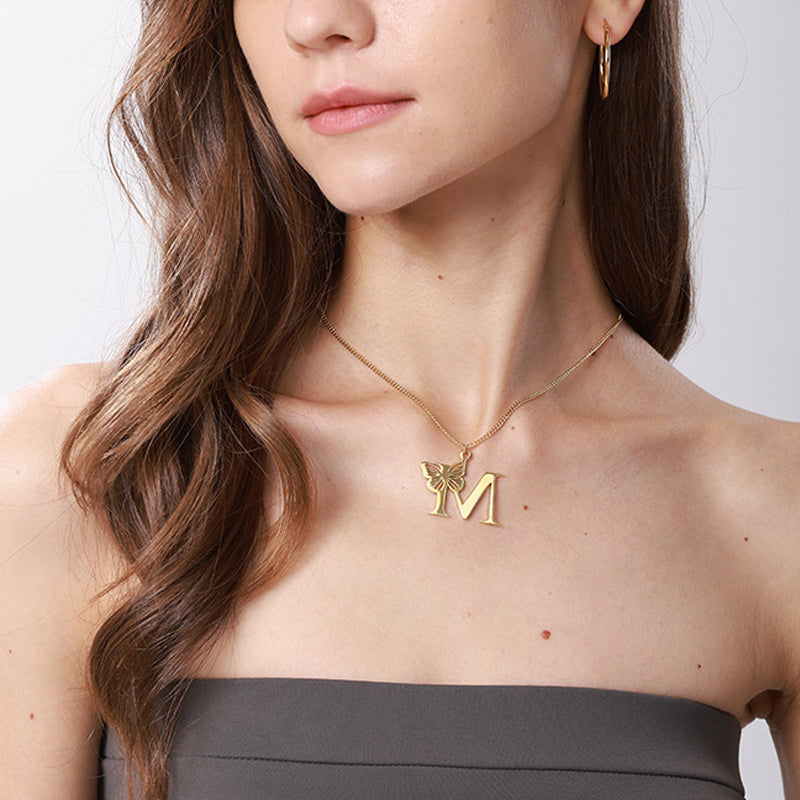 Butterfly Alphabet Pendant