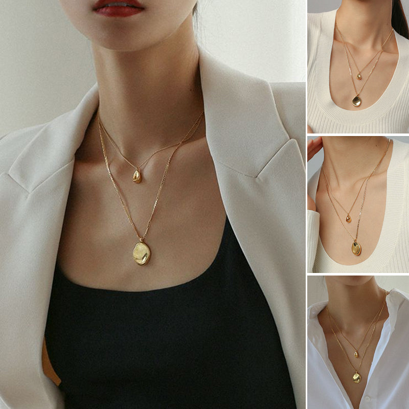 Irregular Double Layer Necklace