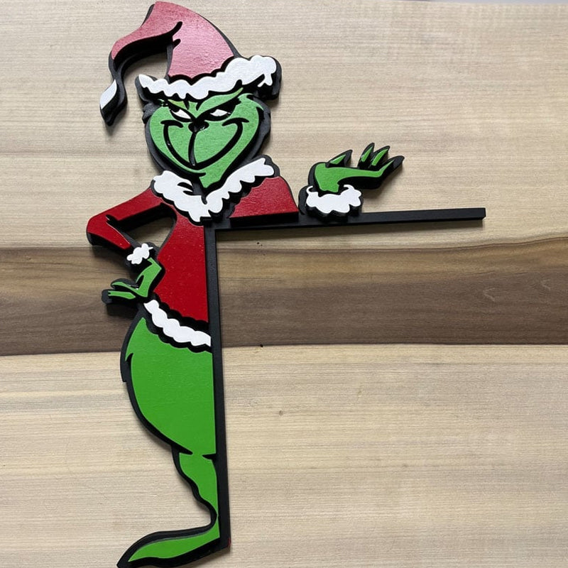 Grinch Holiday Door Corner