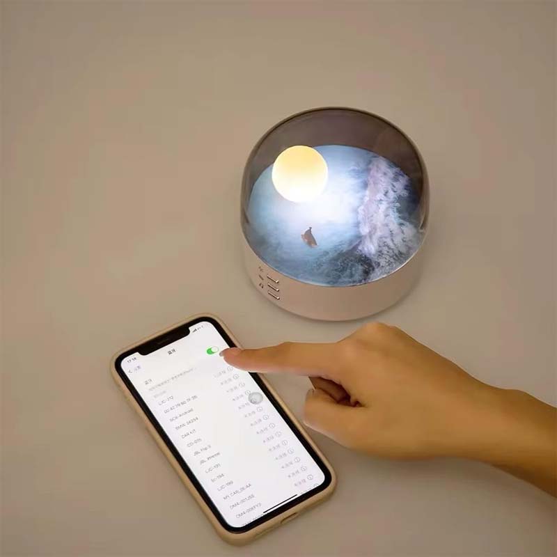 Crescent Bluetooth Speaker Atmosphere Night Light