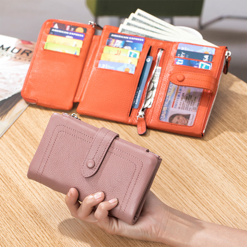 Multifunctional Short Trifold Wallet