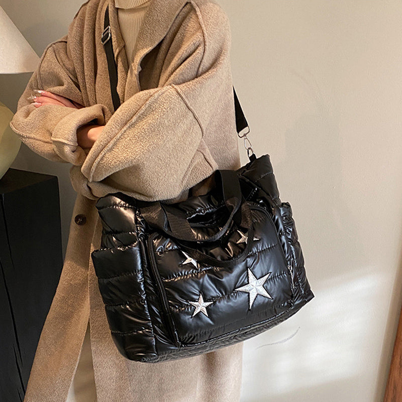 Winter Wide Strap Handbag