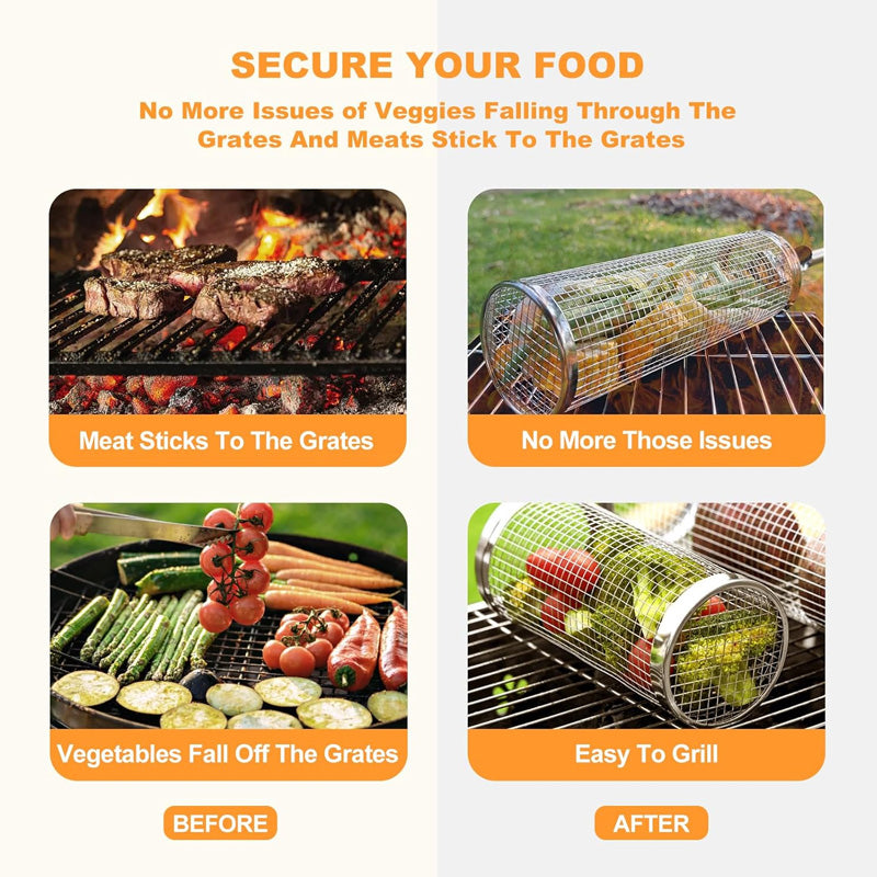 BBQ Stainless Steel Grill Cage