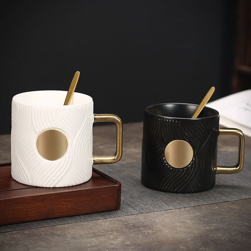 Corrugated Trendy Coffee Cup(with spoon)