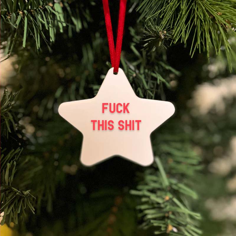 Fuck STAR Christmas Ornaments