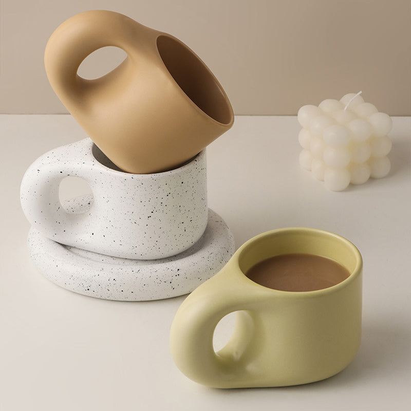 Nordic Minimalist Cute Fat Mug