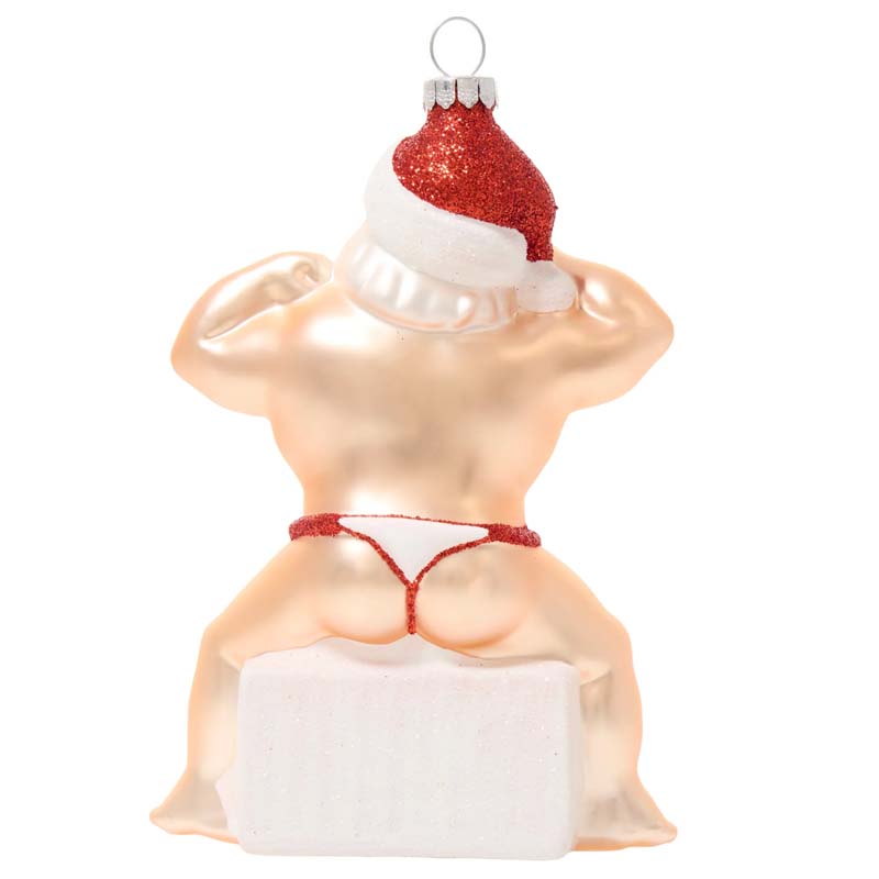 Funny sculptural Christmas ornaments