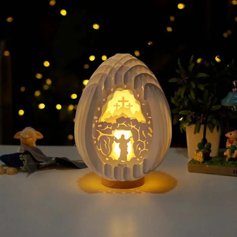 Easter 3D Paper Desk Lamp