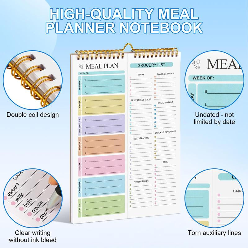 Weekly Meal Planner Notebook