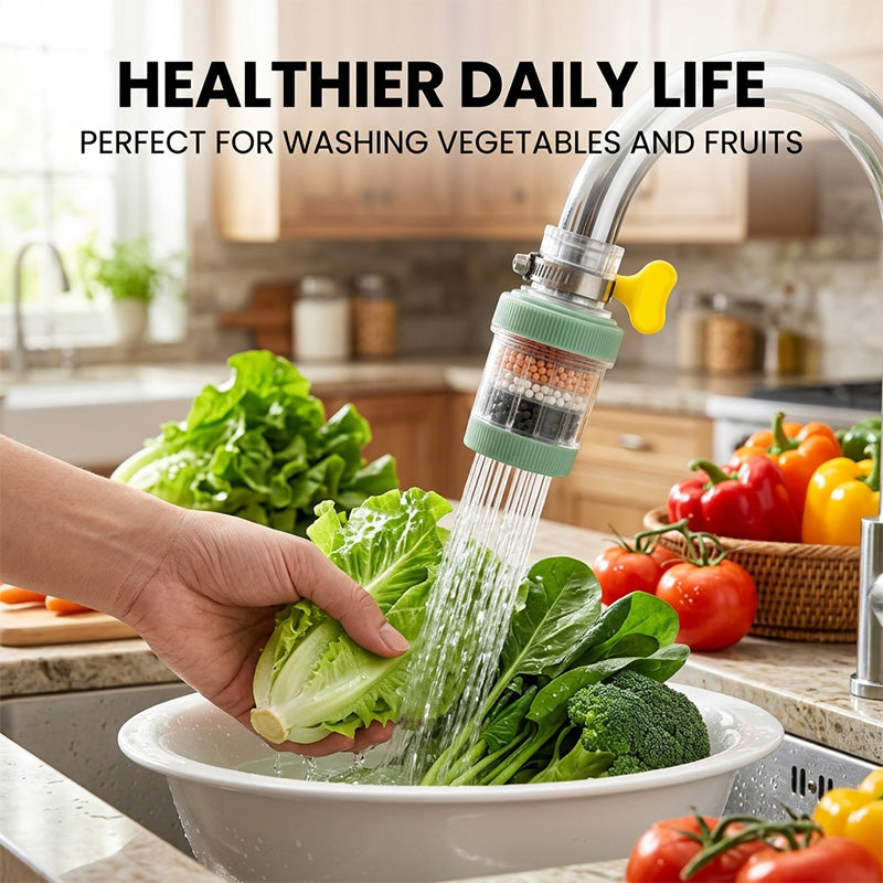 Splash-Proof Faucet Filter Attachment