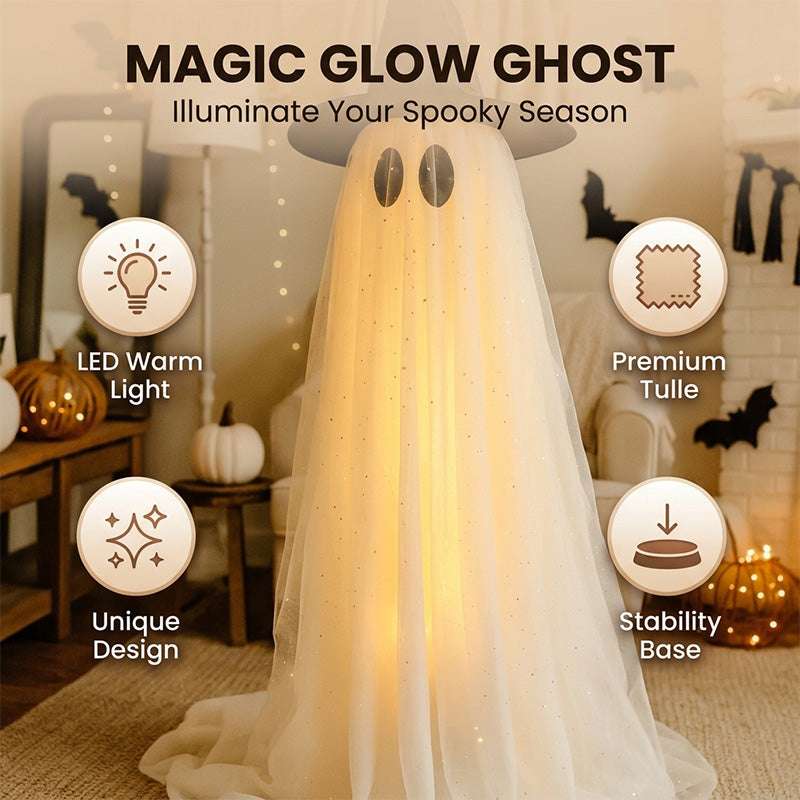 Halloween Spooky Lighted Ghost Decor Set