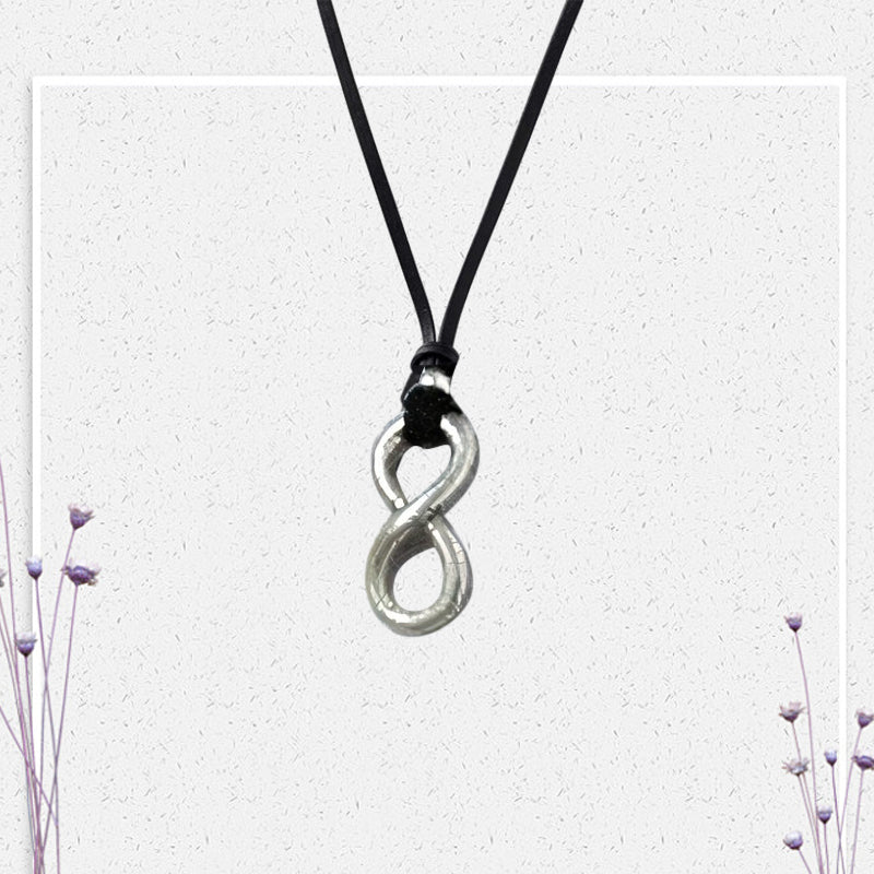 Runes Mobius Strip Infinity Necklace