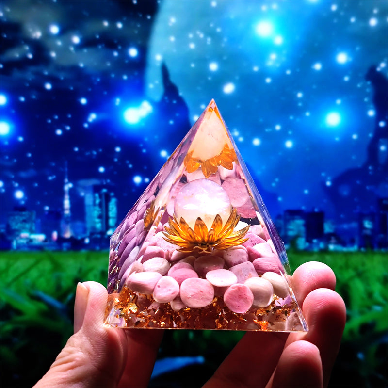 Pyramid Shape Resin Ornament