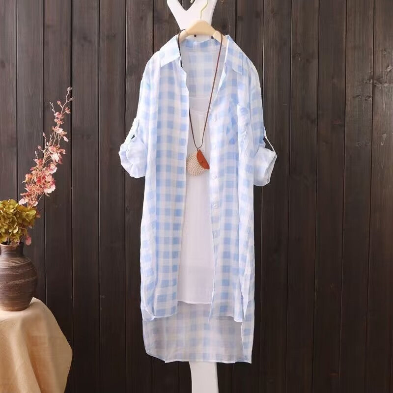 Plaid Sun Protection Shirt