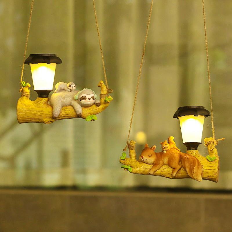 Squirrel Sloth Hanging Lamp