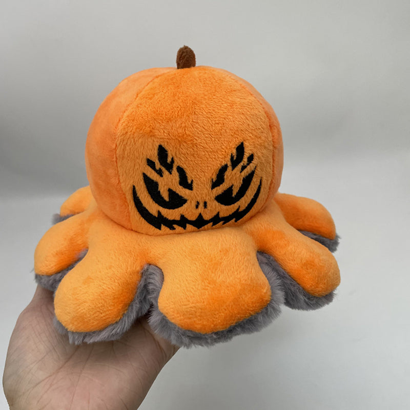 Reversible Pumpkin Lantern Plushie