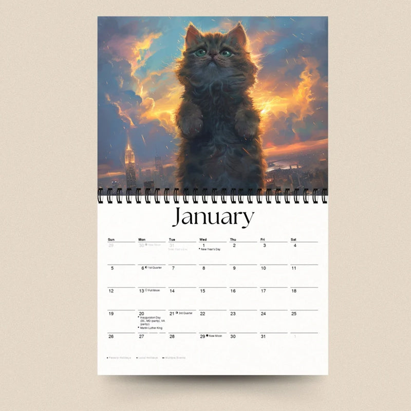 Cat Calendar | Year 2025