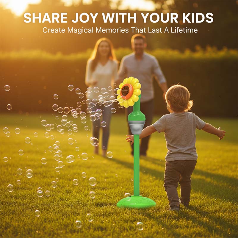 Sunflower Bubble Machine with Remote Control