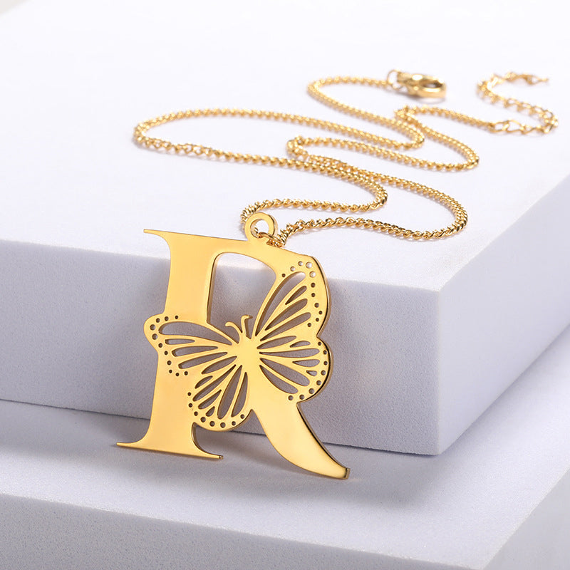 Butterfly Alphabet Pendant