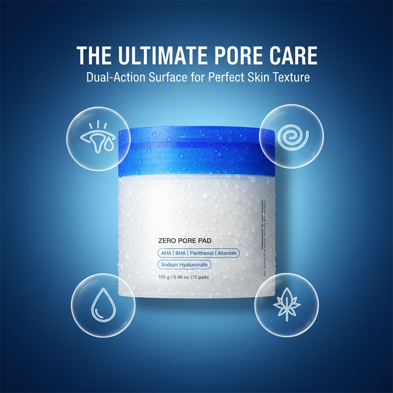 Zero Pore Dual-Texture Exfoliating Toner Pads