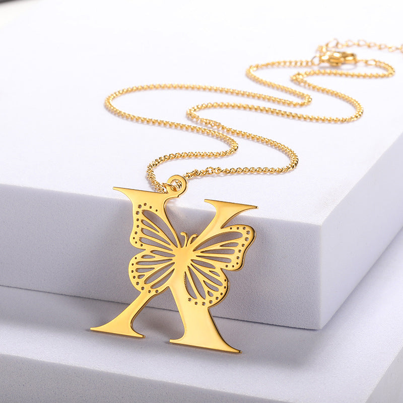 Butterfly Alphabet Pendant