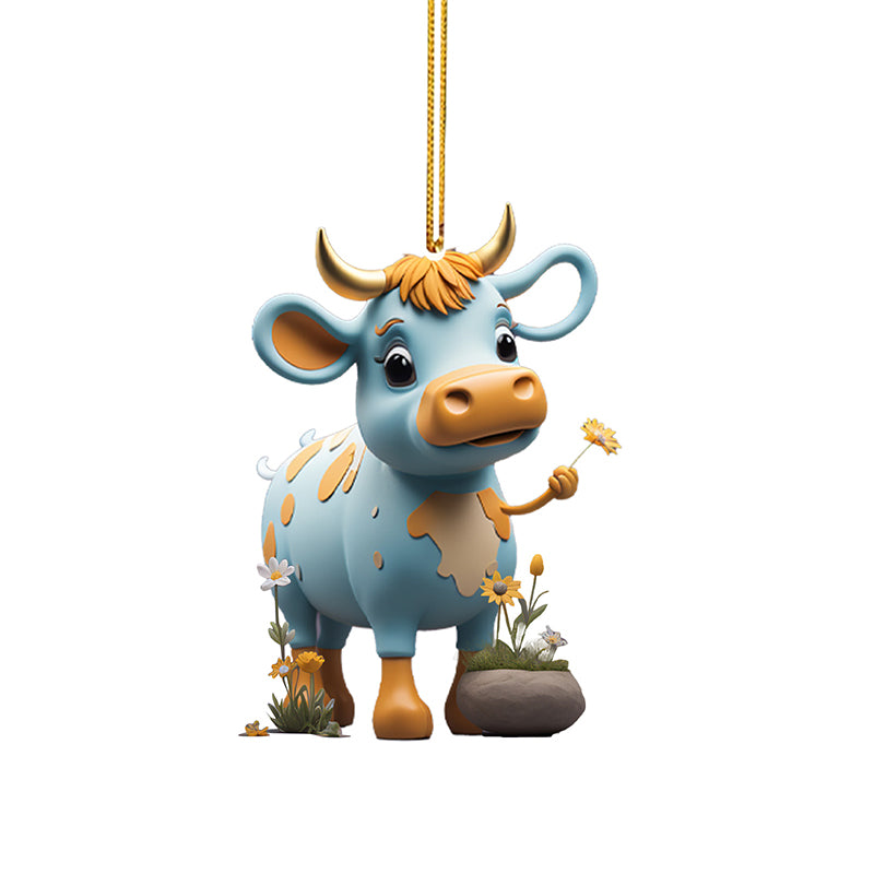 Cartoon Cow Decorative Ornament