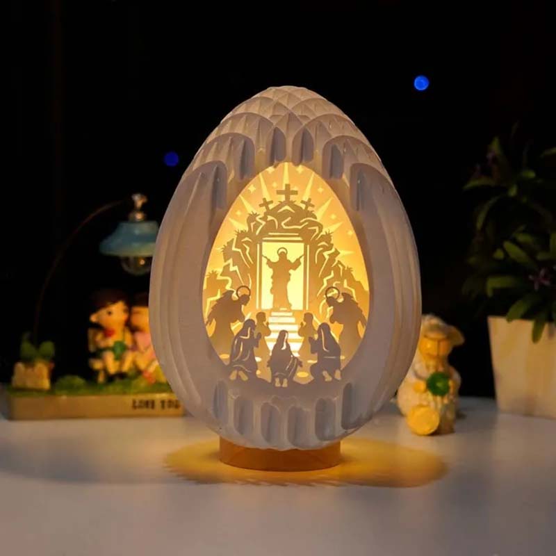 Easter 3D Paper Desk Lamp