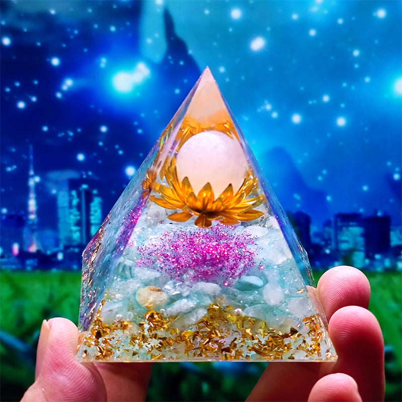 Pyramid Shape Resin Ornament