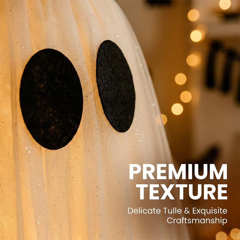 Halloween Spooky Lighted Ghost Decor Set