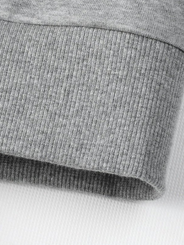 Gray Casual Long Sleeve Top