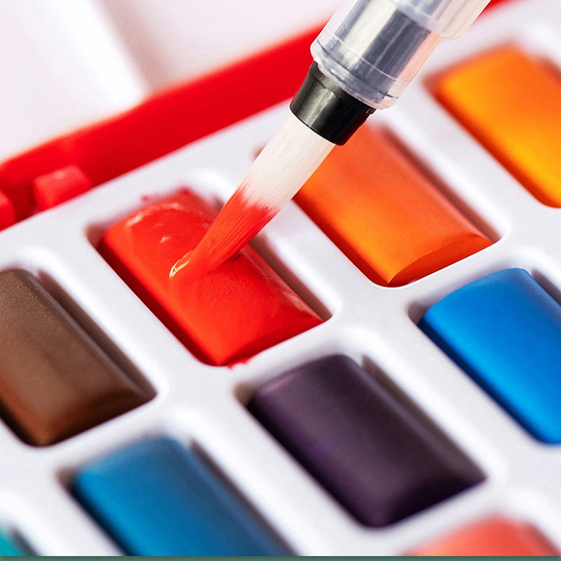 128 Color Solid Watercolor Set