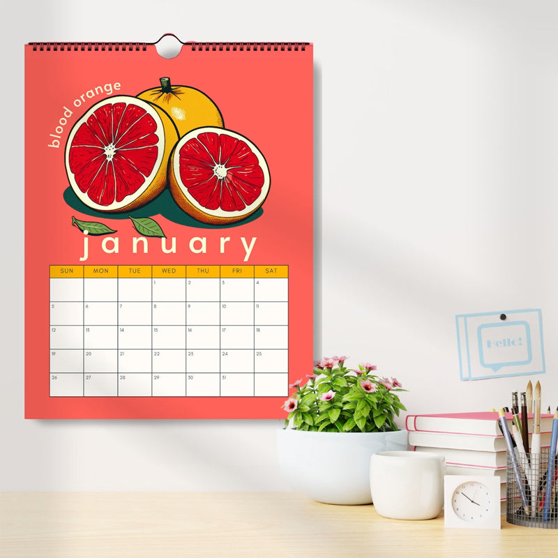 2024-2025 Seasonal Fruits and Vegetables Mid Year Calendar