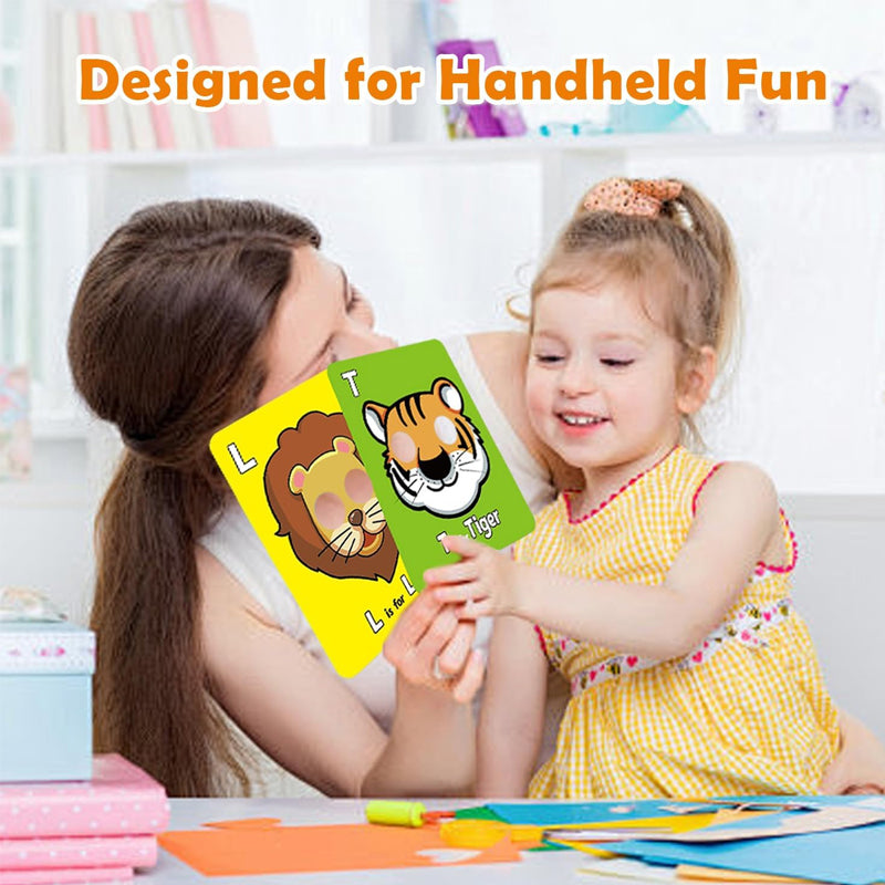 Alphabet ABC Flash Cards with Animal Masks