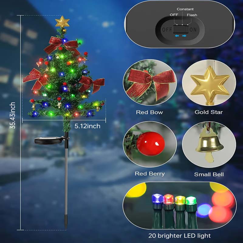 Solar Christmas Trees Lights