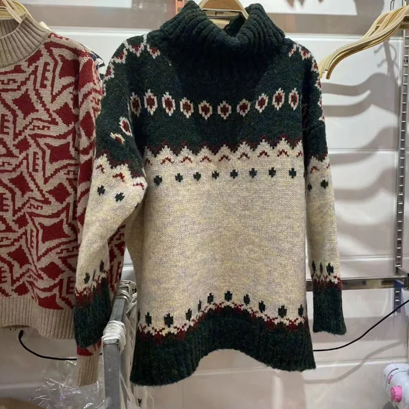 Christmas Jacquard Pullover Sweater