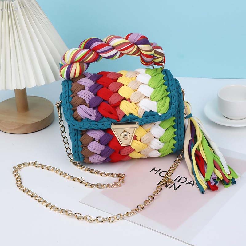 Ethnic Style Knitting Bag