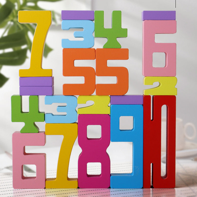 Creative Wooden Number Building Block