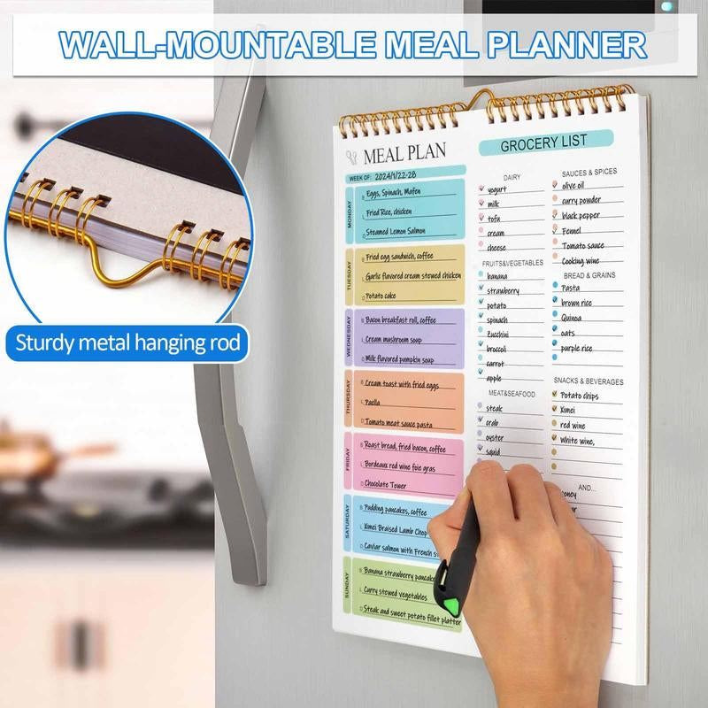 Weekly Meal Planner Notebook