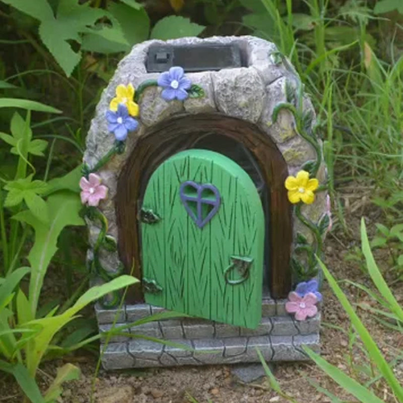 Garden stone door ornament