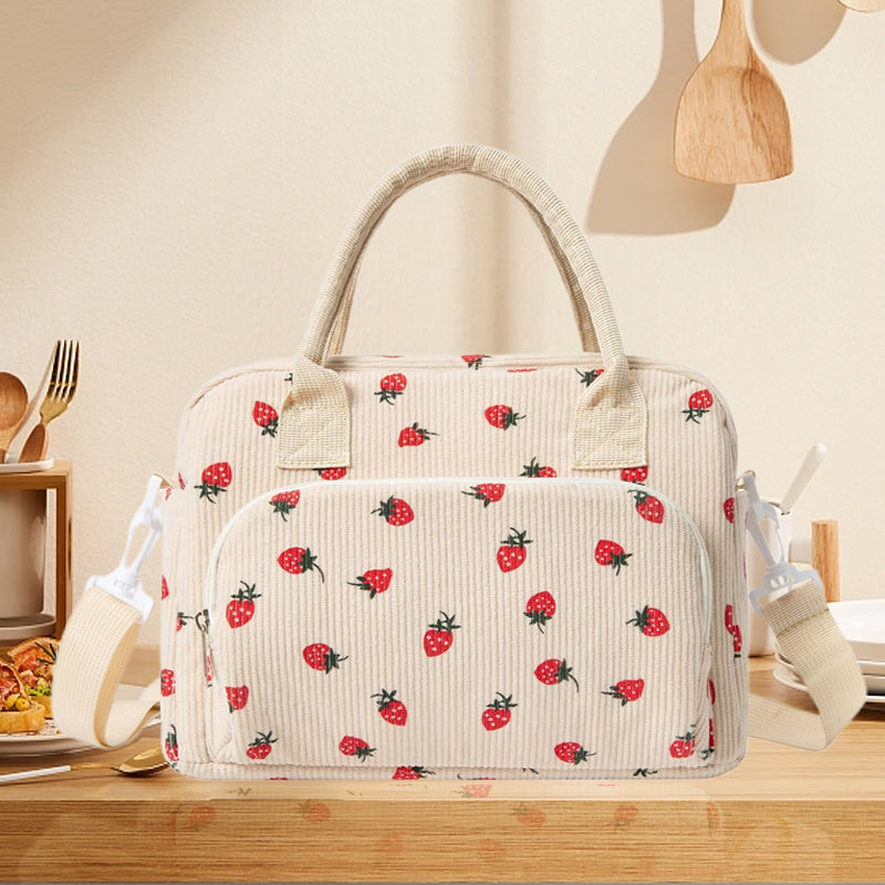 Strawberry Insulated Lunch Bag