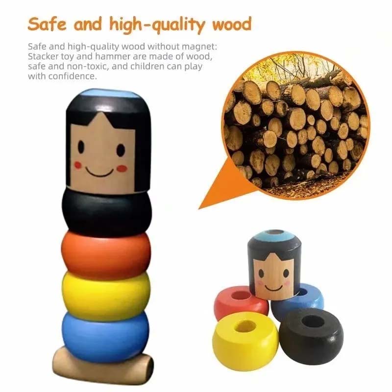 Unbreakable Wooden Man Magic Toy