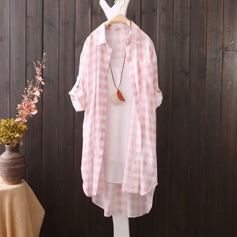 Plaid Sun Protection Shirt