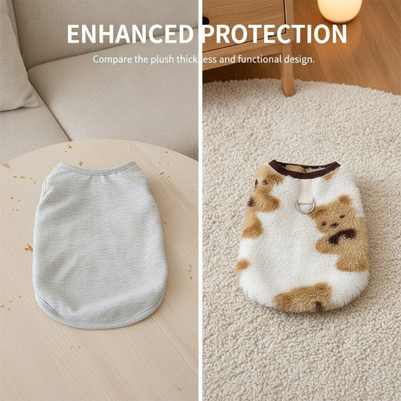 Pet Plush Pull-Tab Vest