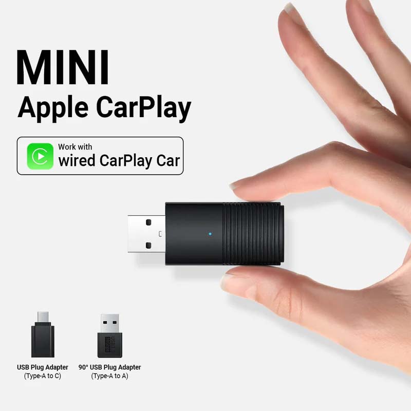 Mini Wireless CarPlay/Android Auto 2 in 1 Adapter