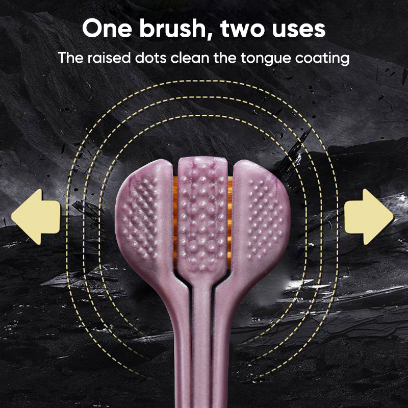 Three-sided Soft-covered Toothbrush