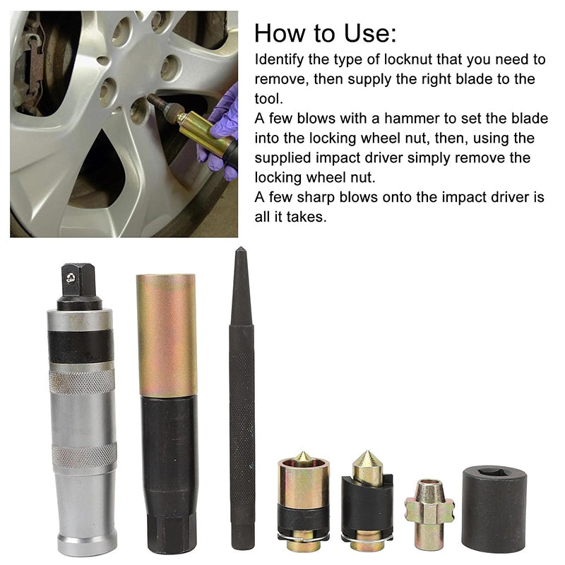 Universal Lock Wheel Nut Removal