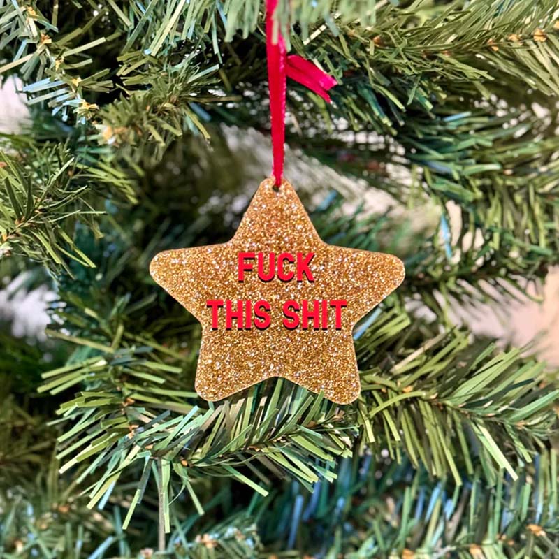 Fuck STAR Christmas Ornaments
