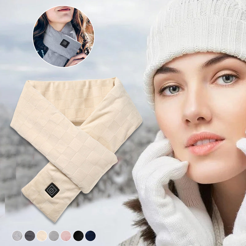 Multi-functional USB rechargeable heating scarf